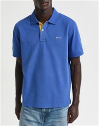 ΜΠΛΟΥΖΑ ΚΜ REG CONTRAST PIQUE SS POLO GANT