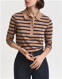 ΜΠΛΟΥΖΑ ΜΜ REG BRETON STRIPED LS PIQUE POLO GANT