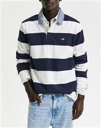 ΜΠΛΟΥΖΑ ΜΜ REG CHAMBRAY STRIPE HEAVY RUGGER GANT