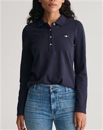 ΜΠΛΟΥΖΑ ΜΜ SLIM SHIELD LS PIQUE POLO GANT