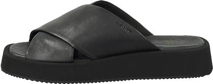 ΓΥΝΑΙΚΕΙΑ ΔΕΡΜΑΤΙΝΑ FLATFORMS ΜΕ CROSSOVER ΣΧΕΔΙΟ ''FLORRI'' - 24561688 ΜΑΥΡΟ GANT
