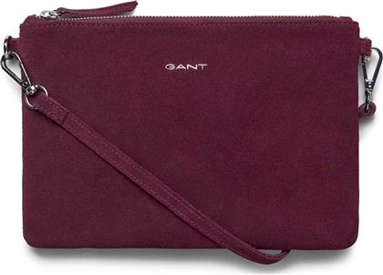 ΓΥΝΑΙΚΕΙΑ ΔΕΡΜΑΤΙΝΗ ΤΣΑΝΤΑ CROSSBODY ΜΟΝΟΧΡΩΜΗ ΜΕ CONTRAST LOGO PRINT - 4970083 ΒΥΣΣΙΝΙ GANT