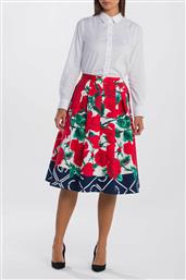 ΓΥΝΑΙΚΕΙΑ MIDI ΒΑΜΒΑΚΕΡΗ ΦΟΥΣΤΑ ΜΕ ROSE PRINT ΚΑΙ ΣΧΕΔΙΟ ΜΕ ΠΙΕΤΕΣ - 4401033 ΠΟΛΥΧΡΩΜΟ GANT