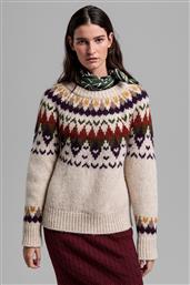 ΓΥΝΑΙΚΕΙΑ ΠΛΕΚΤΗ ΜΠΛΟΥΖΑ ΜΕ ΣΧΕΔΙΟ ''FAIR ISLE'' - 4802080 ΚΡΕΜ GANT