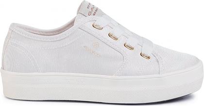 ΓΥΝΑΙΚΕΙΑ SNEAKERS ΜΕ ΑΝΑΓΛΥΦΕΣ ΡΙΓΕΣ ''LEISHA'' - 20539441 ΛΕΥΚΟ GANT