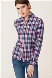 ΓΥΝΑΙΚΕΙΟ ΚΑΡΟ ΠΟΥΚΑΜΙΣΟ RUGGER WINTER FLANNEL MADRAS - 4311038 ΜΠΛΕ GANT