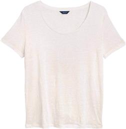 ΓΥΝΑΙΚΕΙΟ ΛΙΝΟ T-SHIRT ΜΟΝΟΧΡΩΜΟ LOOSE FIT - 4202438 ΕΚΡΟΥ GANT