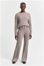 ΓΥΝΑΙΚΕΙΟ ΜΑΛΛΙΝΟ ΠΑΝΤΕΛΟΝΙ ΜΕ CABLE KNIT PATTERN REGULAR FIT - 4150371 ΜΠΕΖ GANT