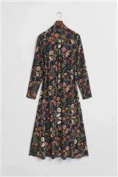 ΓΥΝΑΙΚΕΙΟ MIDI ΦΟΡΕΜΑ ΣΕΜΙΖΙΕ ΜΕ ALL-OVER FLORAL PRINT REGULAR FIT - 4503451 ΜΠΛΕ ΣΚΟΥΡΟ GANT