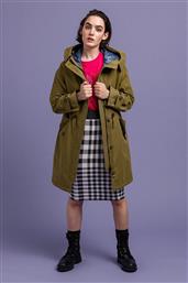 ΓΥΝΑΙΚΕΙΟ OVERSIZED PARKA ΜΕ ΚΟΥΚΟΥΛΑ ΜΟΝΟΧΡΩΜΟ - 4700126 ΛΑΔΙ GANT