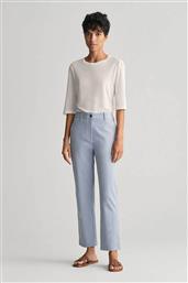 ΓΥΝΑΙΚΕΙΟ ΠΑΝΤΕΛΟΝΙ CHINO ΜΟΝΟΧΡΩΜΟ CROPPED ΜΕ ΤΣΕΠΕΣ SLIM FIT - 4150261 ΜΠΛΕ ΑΝΟΙΧΤΟ GANT
