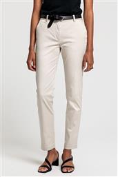 ΓΥΝΑΙΚΕΙΟ ΠΑΝΤΕΛΟΝΙ TECH PREP SATIN SLACKS - 4150135 ΚΡΕΜ GANT