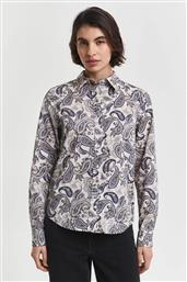 ΓΥΝΑΙΚΕΙΟ ΠΟΥΚΑΜΙΣΟ ΜΕ ALL-OVER PAISLEY PATTERN REGULAR FIT - 4300599 ΜΠΛΕ ΣΚΟΥΡΟ GANT