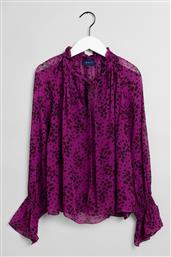 ΓΥΝΑΙΚΕΙΟ ΠΟΥΚΑΜΙΣΟ ΜΕ FLORAL PRINT '' FALL FLOWER CRINKLE'' - 4320143 ΜΟΒ ΣΚΟΥΡΟ GANT από το NOTOS