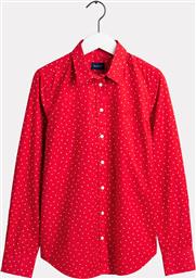 ΓΥΝΑΙΚΕΙΟ ΠΟΥΚΑΜΙΣΟ ΜΕ ΠΟΥΑ ''FRENCH DOT BROADCLOTH'' - 4322033 ΚΟΚΚΙΝΟ GANT