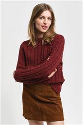 ΓΥΝΑΙΚΕΙΟ ΠΟΥΛΟΒΕΡ ΜΕ CABLE KNIT PATTERN REGULAR FIT - 4805286 ΜΠΟΡΝΤΟ GANT