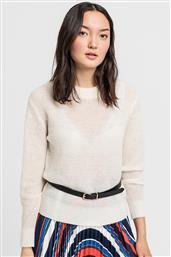 ΓΥΝΑΙΚΕΙΟ ΠΟΥΛΟΒΕΡ ΜΕ RIBBED ΠΛΕΞΗ - 4801116 ΚΡΕΜ GANT