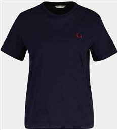 ΓΥΝΑΙΚΕΙΟ T-SHIRT ΜΕ ΚΕΝΤΗΜΕΝΟ G LOGO REGULAR FIT - 4202633 ΜΠΛΕ ΣΚΟΥΡΟ GANT από το NOTOS