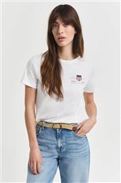 ΓΥΝΑΙΚΕΙΟ T-SHIRT ΜΕ ΚΕΝΤΗΜΕΝΟ GRAPHIC LOGO REGULAR FIT - 4200277 ΛΕΥΚΟ GANT από το NOTOS