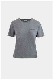 ΓΥΝΑΙΚΕΙΟ T-SHIRT ΜΕ ΚΕΝΤΗΜΕΝΟ ΛΟΓΟΤΥΠΟ REGULAR FIT - 4202571 ΑΝΘΡΑΚΙ GANT