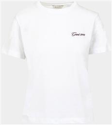 ΓΥΝΑΙΚΕΙΟ T-SHIRT ΜΕ ΚΕΝΤΗΜΕΝΟ ΛΟΓΟΤΥΠΟ REGULAR FIT - 4202571 ΛΕΥΚΟ GANT