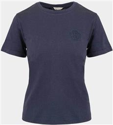 ΓΥΝΑΙΚΕΙΟ T-SHIRT ΜΕ ΚΕΝΤΗΜΕΝΟ ΛΟΓΟΤΥΠΟ REGULAR FIT - 4202574 ΜΠΛΕ ΣΚΟΥΡΟ GANT
