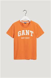 ΓΥΝΑΙΚΕΙΟ T-SHIRT ΜΕ LOGO PRINT - 4200233 ΠΟΡΤΟΚΑΛΙ GANT