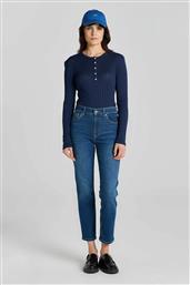 ΓΥΝΑΙΚΕΙΟ ΤΖΙΝ ΠΑΝΤΕΛΟΝΙ CROPPED SLIM FIT - 4100196 DENIM BLUE GANT