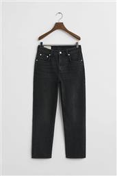 ΓΥΝΑΙΚΕΙΟ ΤΖΙΝ ΠΑΝΤΕΛΟΝΙ CROPPED STRAIGHT FIT - 4100302 ΜΑΥΡΟ GANT