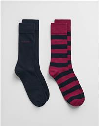 ΚΑΛΤΣΕΣ ΣΕΤ 2 ΤΕΜ BARSTRIPE AND SOLID SOCKS 2-PACK GANT