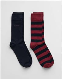 ΚΑΛΤΣΕΣ ΣΕΤ 2 ΤΕΜ BARSTRIPE AND SOLID SOCKS 2-PACK GANT