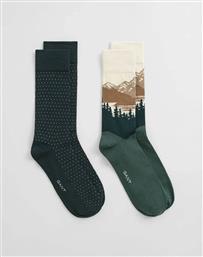 ΚΑΛΤΣΕΣ ΣΕΤ 2 ΤΕΜ MOUNTAIN SCENERY SOCKS 2-PACK GANT