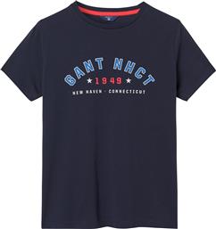 ΠΑΙΔΙΚΗ ΜΠΛΟΥΖΑ NHCT T-SHIRT - 905115 ΜΠΛΕ ΣΚΟΥΡΟ GANT