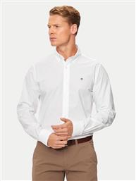 ΠΟΥΚΑΜΙΣΟ POPLIN 3000102 ΛΕΥΚΟ SLIM FIT GANT από το MODIVO