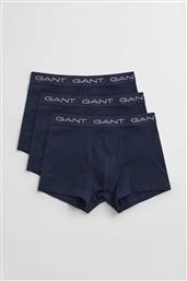 ΣΕΤ ΑΝΔΡΙΚΑ ΕΣΩΡΟΥΧΑ TRUNK ΜΕ LOGO TAPE SLIM FIT (3 ΤΕΜΑΧΙΑ) - 900023003 ΜΠΛΕ ΣΚΟΥΡΟ GANT