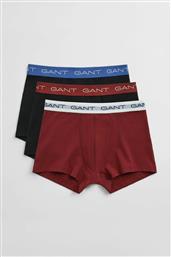 ΣΕΤ ΑΝΔΡΙΚΑ ΕΣΩΡΟΥΧΑ TRUNK ΜΕ LOGO TAPE SLIM FIT (3 ΤΕΜΑΧΙΑ) - 902533003 ΜΠΟΡΝΤΟ GANT