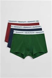 ΣΕΤ ΑΝΔΡΙΚΑ ΕΣΩΡΟΥΧΑ TRUNK ΜΕ LOGO TAPE SLIM FIT (3 ΤΕΜΑΧΙΑ) - 902533003 ΠΡΑΣΙΝΟ GANT