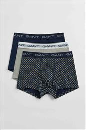 ΣΕΤ ΑΝΔΡΙΚΑ ΕΣΩΡΟΥΧΑ TRUNK ΜΕ LOGO TAPE SLIM FIT (3 ΤΕΜΑΧΙΑ) - 902533053 ΜΠΛΕ ΣΚΟΥΡΟ GANT
