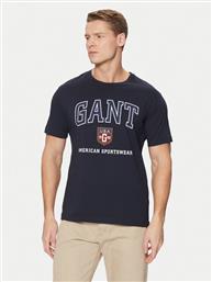 T-SHIRT 2003290 ΣΚΟΥΡΟ ΜΠΛΕ REGULAR FIT GANT