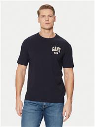 T-SHIRT 2003292 ΣΚΟΥΡΟ ΜΠΛΕ REGULAR FIT GANT