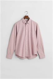 UNISEX ΠΟΥΚΑΜΙΣΟ OXFORD BUTTON DOWN ΜΕ ΡΙΓΕ ΣΧΕΔΙΟ ΚΑΙ ΤΣΕΠΗ ΜΕ ΛΟΓΟΤΥΠΟ REGULAR FIT - 3241227 ΡΟΖ ΑΝΟΙΧΤΟ GANT