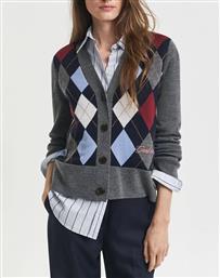 ΖΑΚΕΤΑ ΠΛΕΚΤΗ ARGYLE V-NECK CARDIGAN GANT