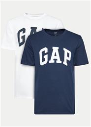 ΣΕΤ 2 T-SHIRTS 885595-01 ΕΓΧΡΩΜΟ REGULAR FIT GAP από το MODIVO