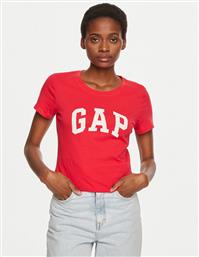 T-SHIRT 417797-01 ΚΟΚΚΙΝΟ REGULAR FIT GAP