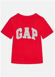 T-SHIRT 459557-05 ΚΟΚΚΙΝΟ REGULAR FIT GAP