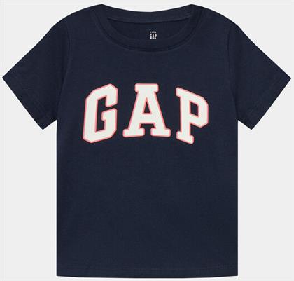 T-SHIRT 459909-06 ΣΚΟΥΡΟ ΜΠΛΕ REGULAR FIT GAP