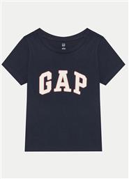 T-SHIRT 459909-10 ΣΚΟΥΡΟ ΜΠΛΕ REGULAR FIT GAP