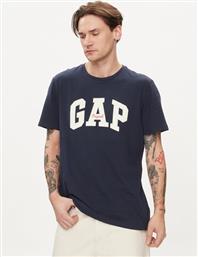 T-SHIRT 471777-09 ΣΚΟΥΡΟ ΜΠΛΕ REGULAR FIT GAP