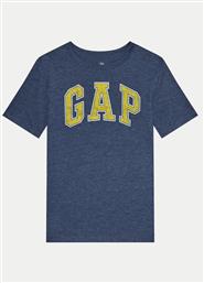 T-SHIRT 473269-02 ΣΚΟΥΡΟ ΜΠΛΕ REGULAR FIT GAP