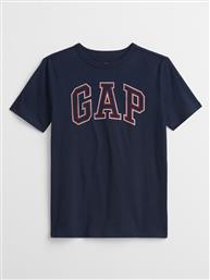 T-SHIRT 473269-03 ΣΚΟΥΡΟ ΜΠΛΕ REGULAR FIT GAP